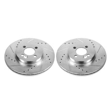 Cargar imagen en el visor de la galería, Power Stop 07-16 Mini Cooper Front Evolution Drilled &amp; Slotted Rotors - Pair