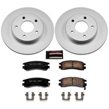 Cargar imagen en el visor de la galería, Power Stop 94-96 Cadillac DeVille Rear Z17 Evolution Geomet Coated Brake Kit