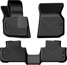 Cargar imagen en el visor de la galería, Husky Liners 18-23 BMW X3 Weatherbeater Revestimientos de piso para asiento delantero y segundo, color negro