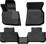 Husky Liners 18-23 BMW X3 Weatherbeater Revestimientos de piso para asiento delantero y segundo, color negro