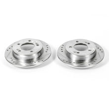 Cargar imagen en el visor de la galería, Power Stop 11-19 Hyundai Elantra Rear Evolution Drilled &amp; Slotted Rotors - Pair