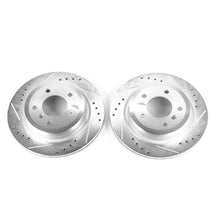 Cargar imagen en el visor de la galería, Power Stop 09-16 BMW Z4 Rear Evolution Drilled &amp; Slotted Rotors - Pair