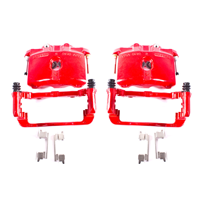 Power Stop 03-06 Cadillac Escalade Rear Red Calipers w/Brackets - Pair