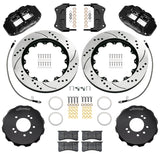 Wilwood 89-98 Nissan 240SX/89-94 Skyline/90-96 300ZX Superlite 6R Fr BBK w/ 14in D/S Rotors - Black