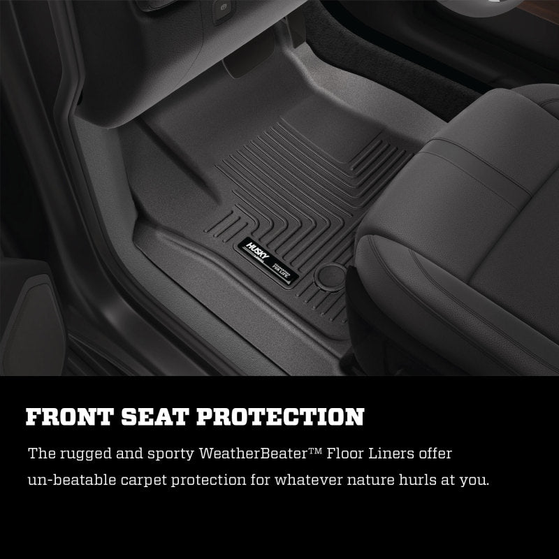 Husky Liners 2023 Chevrolet Colorado /GMC Canyon WeatherBeater Revestimientos de piso negros