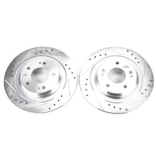 Cargar imagen en el visor de la galería, Power Stop 2018 Mitsubishi Eclipse Cross Rear Evolution Drilled &amp; Slotted Rotors - Pair