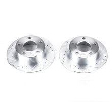 Cargar imagen en el visor de la galería, Power Stop 95-04 Audi A6 Rear Evolution Drilled &amp; Slotted Rotors - Pair