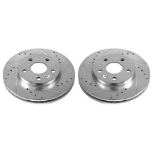 Cargar imagen en el visor de la galería, Power Stop 11-16 Buick LaCrosse Front Evolution Drilled &amp; Slotted Rotors - Pair