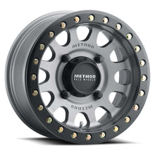 Cargar imagen en el visor de la galería, Method MR401 UTV Beadlock 15x7 / 5+2/38mm Offset / 5x4.5 / 72 CB Titanium - Matte Black Ring Wheel