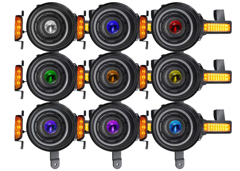 Oracle 2021+ Ford Bronco Oculus Bi-LED Projector Headlights - ColorSHIFT LED SEE WARRANTY