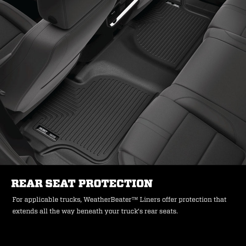 Husky Liners 2023 Chevrolet Colorado /GMC Canyon WeatherBeater Revestimientos de piso negros