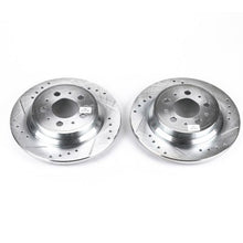 Cargar imagen en el visor de la galería, Power Stop 01-09 Volvo S60 Rear Evolution Drilled &amp; Slotted Rotors - Pair