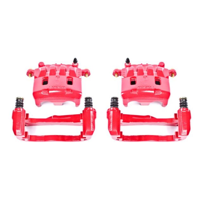 Power Stop 05-06 Saab 9-2X Front Red Calipers w/Brackets - Pair