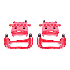 Power Stop 05-06 Saab 9-2X Front Red Calipers w/Brackets - Pair