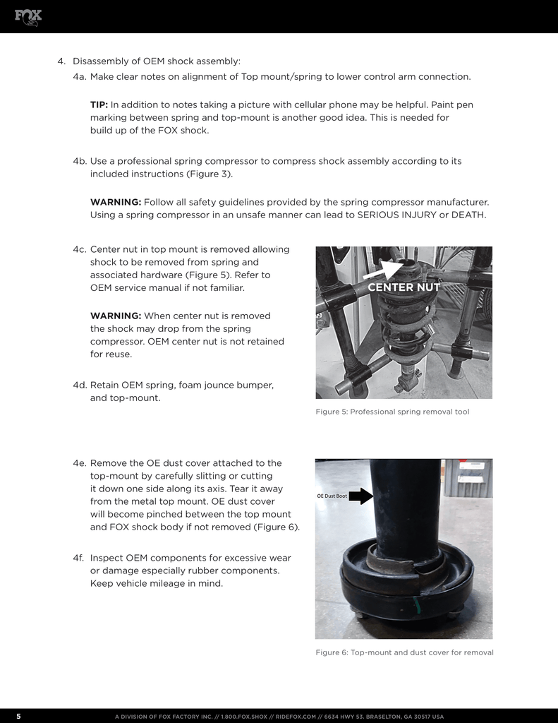 Fox 2.0 Performance Series Front Snap Ring Coil-Over | 0-2in Lift | 2015 - 2020 Ford F150 4x4 4wd