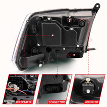 Cargar imagen en el visor de la galería, ANZO 2009-2018 Dodge Ram 1500 Proyector HL Switchback Negro Ámbar