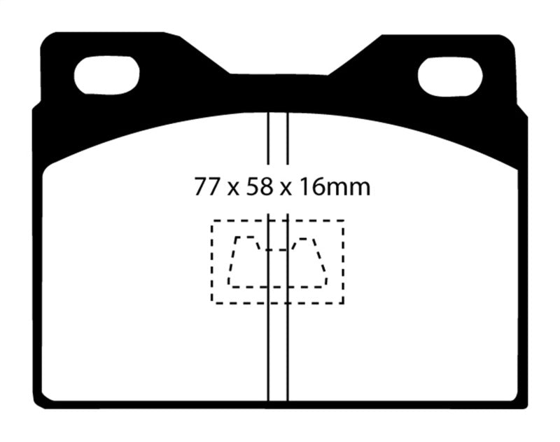 Pastillas de freno delanteras EBC 76-85 Porsche 924 2.0 Redstuff