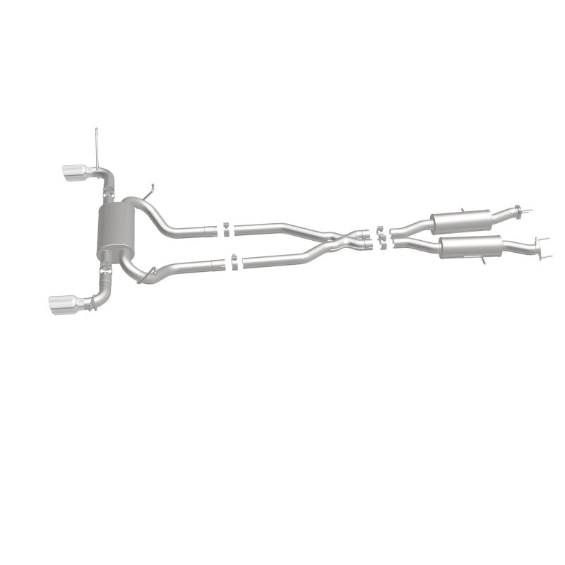 MagnaFlow Cat-Back SS 2.5 pulgadas, parte trasera doble dividida, punta negra de 4 pulgadas 11-16 Jeep Grand Cherokee 5.7L V8/3.6L V6