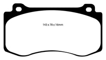 Cargar imagen en el visor de la galería, EBC 05-10 Chrysler 300C 6.1 SRT8 Redstuff Front Brake Pads