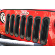 Cargar imagen en el visor de la galería, Rugged Ridge Grille Inserts Black 07-18 Jeep Wrangler