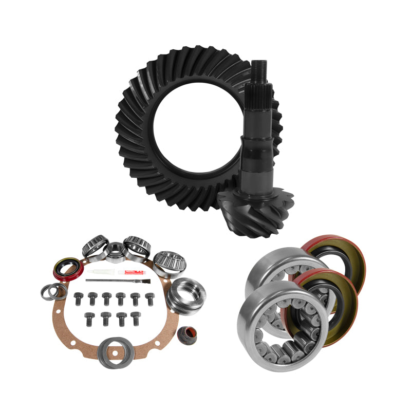 Yukon 8.8in Ford 3.73 Rear Ring & Pinion Install Kit 2.99in OD Axle Bearings and Seals
