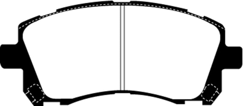 EBC 98-02 Subaru Forester 2.5 Pastillas de freno delanteras Greenstuff