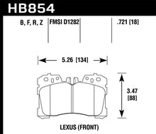 Cargar imagen en el visor de la galería, Hawk 07-17 Lexus LS460 / 08-16 Lexus LS600h HPS 5.0 Front Brake Pads