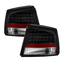 Cargar imagen en el visor de la galería, Xtune Dodge Charger 06-08 LED Tail Lights Black ALT-JH-DCH05-LED-BK