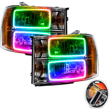 Cargar imagen en el visor de la galería, Oracle 07-13 GMC Sierra SMD HL - Square Ring Design - ColorSHIFT SEE WARRANTY