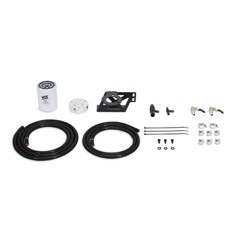Mishimoto 08-10 Ford 6.4L Powerstroke Kit de filtración de refrigerante - Negro