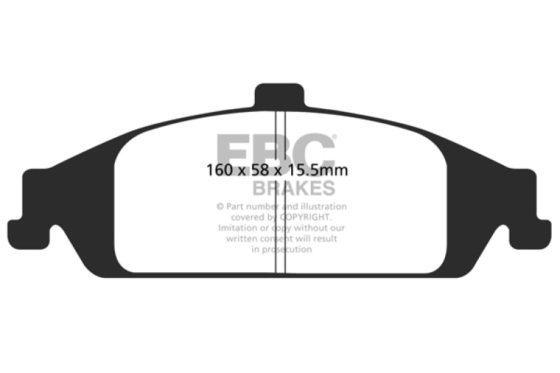 EBC 98-01 Chevrolet Malibu 2.4 Pastillas de freno delanteras Yellowstuff