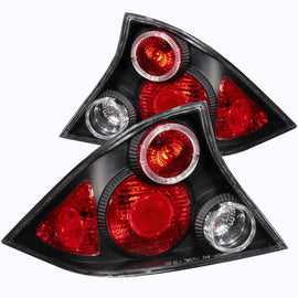 ANZO 2001-2003 Honda Civic luces traseras negras con halo