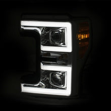 Cargar imagen en el visor de la galería, Faros delanteros LED ANZO 17-18 Ford F-250 Super Duty faros LED estilo tablón cromados (par)