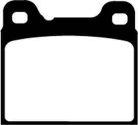 EBC 91-93 Volvo 740 2.3 (ABS) (Girling) Pastillas de freno traseras Redstuff