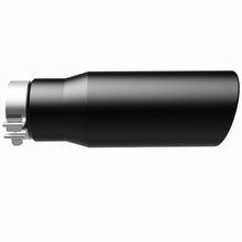 Cargar imagen en el visor de la galería, MagnaFlow Tip Stainless Black Coated Single Wall Round Single Outlet 5in Dia 3.5in Inlet 14.5in L
