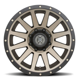 Rueda de bronce ICON Compresión 20x10 8x180 -19 mm Offset 4,75 pulgadas BS 124,2 mm de diámetro