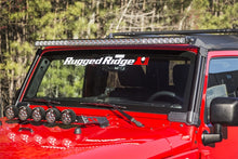 Cargar imagen en el visor de la galería, Rugged Ridge 07-18 Jeep Wrangler JK Elite Fast Track Windshield Light Bar Mount w/o Crossbar