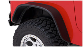 Bushwacker 87-95 Jeep Wrangler bengalas estilo plano 2 piezas excluye Renegade - negro