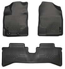 Cargar imagen en el visor de la galería, Husky Liners 2012 Toyota Prius c WeatherBeater Combo Black Floor Liners