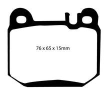 Cargar imagen en el visor de la galería, EBC 04-07 Maserati Quattroporte 4.2 Redstuff Rear Brake Pads