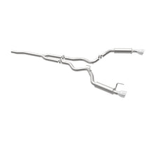 Cargar imagen en el visor de la galería, MagnaFlow Cat-Back 15-16 Ford Mustang 2.3L L4 Competition SS 3 pulgadas, parte trasera doble dividida, puntas negras de 4.5 pulgadas