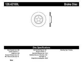 StopTech Nissan 370z / Infiniti G37 SportStop Drilled Front Left Rotor
