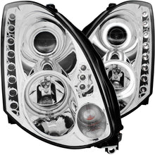 Cargar imagen en el visor de la galería, ANZO 2003-2007 Infiniti G35 Projector Headlights w/ Halo Chrome (CCFL) (HID Compatible)