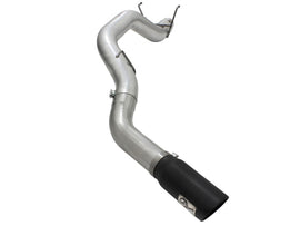 aFe MACHForce XP Escape SS con respaldo DPF de 5 pulgadas Dodge RAM 13-14 6.7L (td) Mega Cab con punta negra