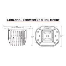 Cargar imagen en el visor de la galería, Rigid Industries Radiance+ Scene RGBW Flush Mount - Pair