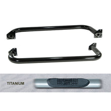 Cargar imagen en el visor de la galería, Rugged Ridge 3-In Round Side Step Titanium 97-06TJ
