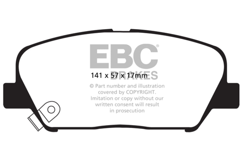 EBC 11-15 Kia Optima 2.0 Turbo Pastillas de freno delanteras Greenstuff