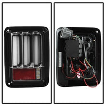 Cargar imagen en el visor de la galería, Spyder 07-16 Jeep Wrangler Version 2 Light Bar LED Tail Lights - Black (ALT-YD-JWA07V2-LBLED-BK)