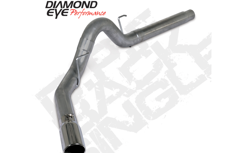 Diamond Eye 18-19 Ford 3.0L Powerstroke F150 - Kit de escape trasero DPF 409SS de 4 pulgadas con punta 4512BRA-DE
