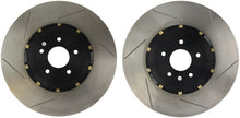 Cargar imagen en el visor de la galería, StopTech 13-18 Ford Focus ST AeroRotor 2pc Drilled and Zinc Plated Front Rotor (Pair)